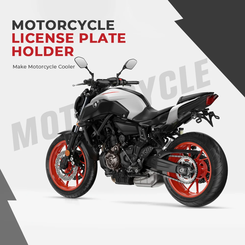 Держатель номерного знака Yamaha крыло Устранитель MT 07 FZ MT07 FZ07 2018 2019 держатель