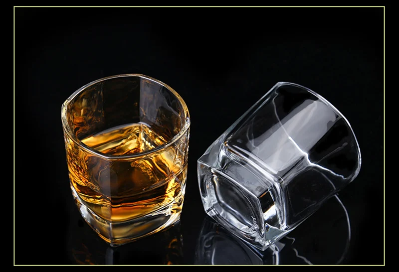 

Set of 2 irregular style fashion party club whiskey wine glass cups 200902-04