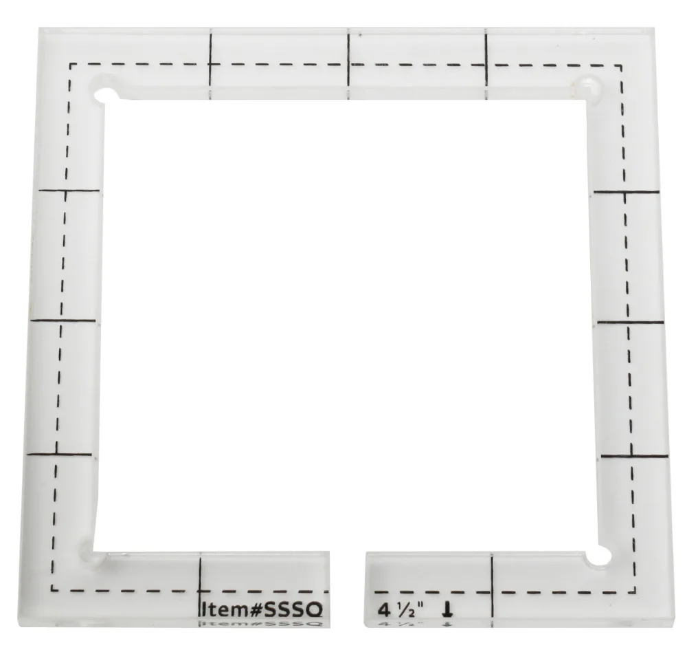 SSSQ-3mm# SSSQ-5.8mmAcrylic шаблон лоскутного шитья линейка квадратный длинный рукав для прямой кромки или строчки в канаве