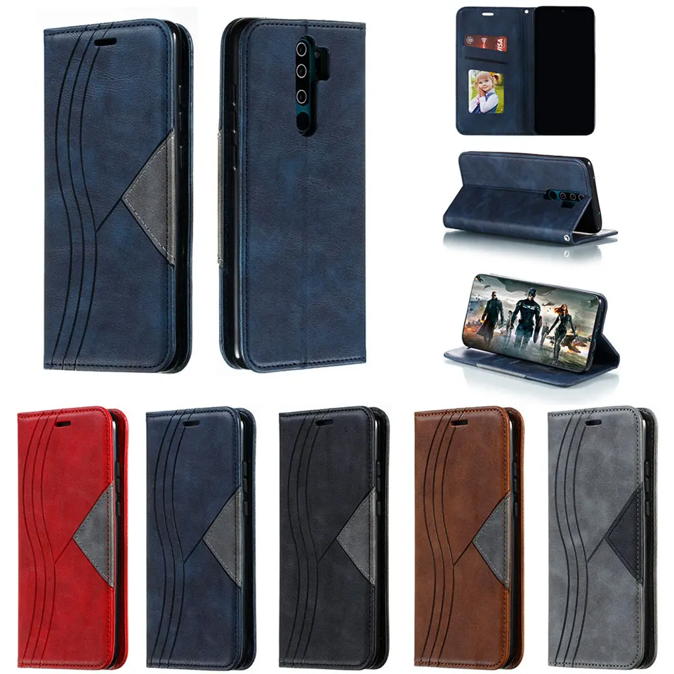 Роскошный кожаный чехол-книжка для Xio mi Red Note 8 7 6 Pro 8A K20 бумажник с подставкой карт