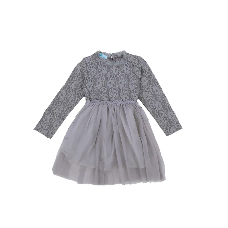 Новинка 2019 года сезон весна-осень платье с длинными рукавами для девочек на день