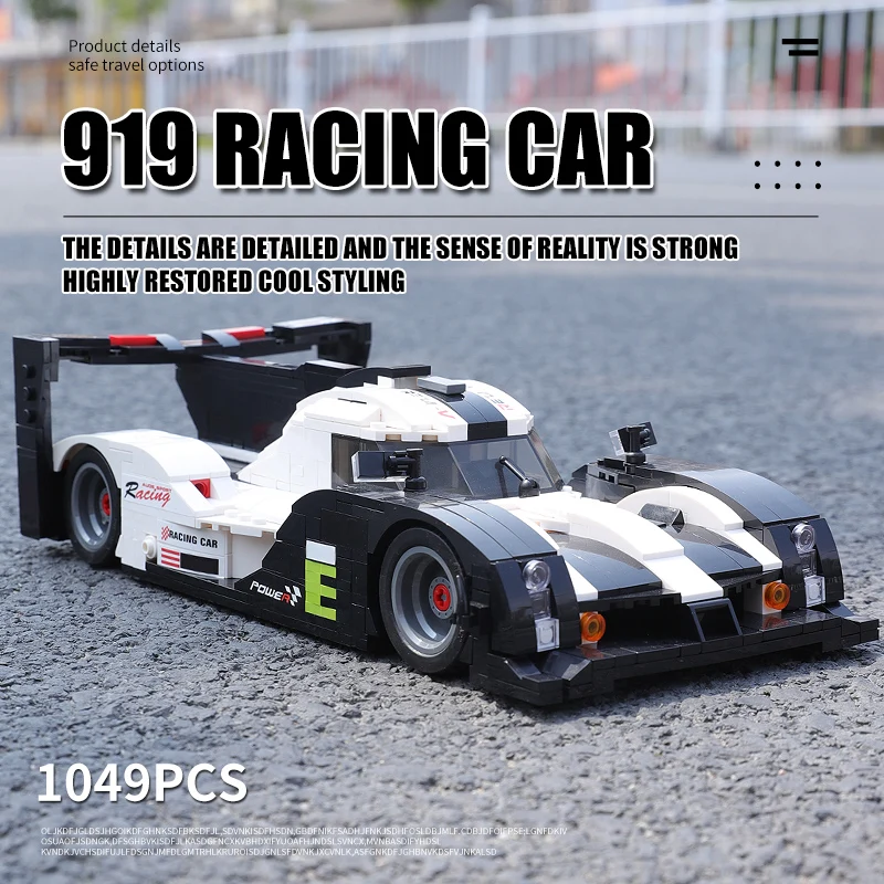 Высокотехнологичные автомобили MOULD KING 10002 игрушки 919 модель супер гоночного