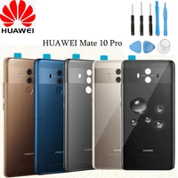official huawei glass battery back cover camera lens frame rear door housing case replacement part for huawei mate 10 pro