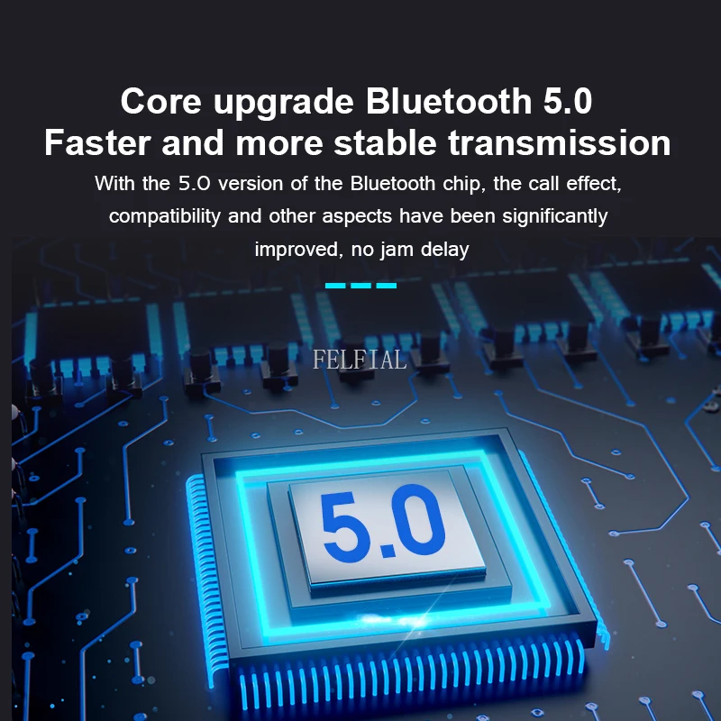 Беспроводные мини наушники Bluetooth V5.0 стереогарнитура с микрофоном спортивные для