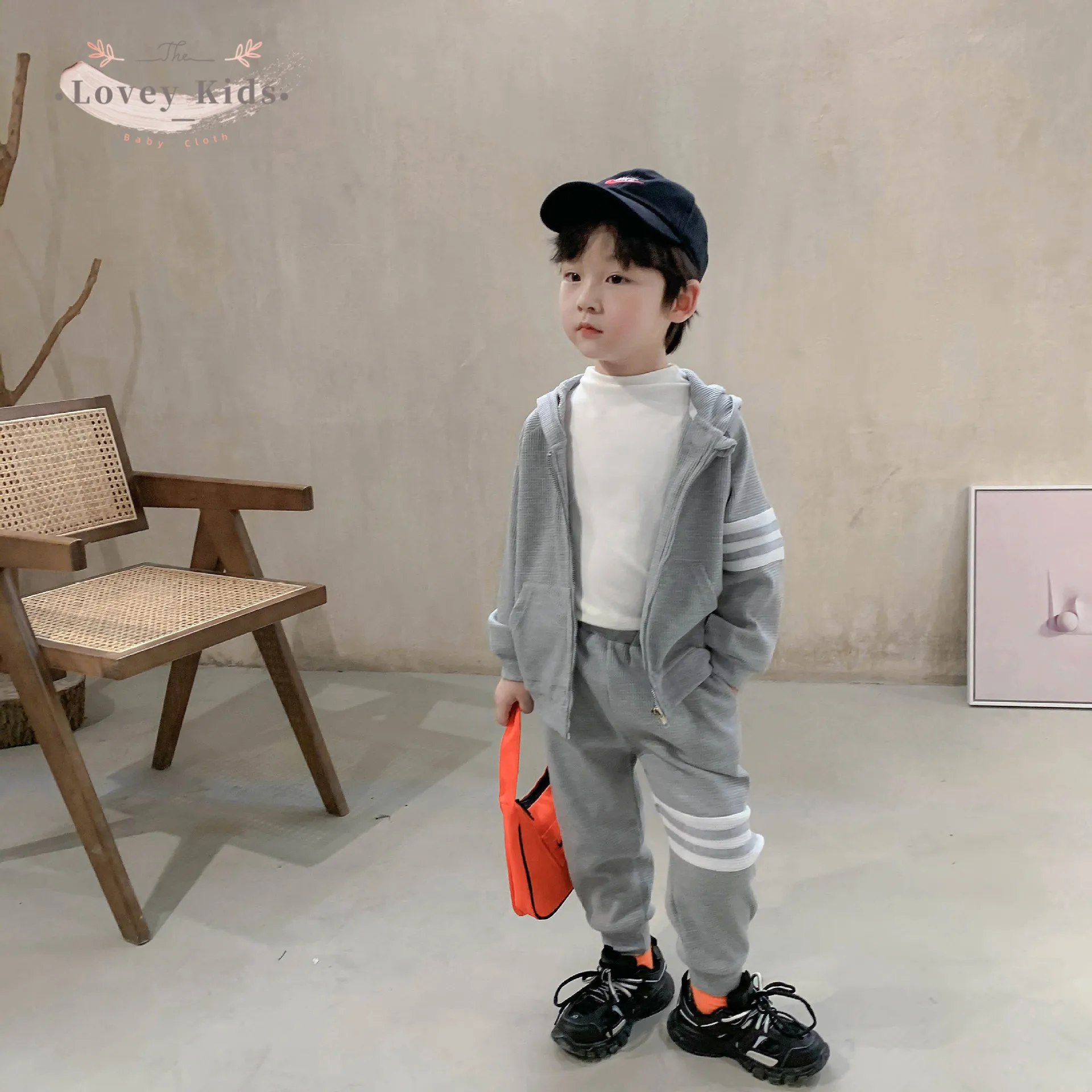 2020 осень одежда для малышей мальчиков и девочек Хай стрит в Корейском стиле Стиль