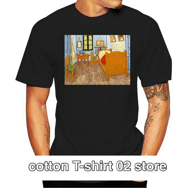 

Camiseta a la moda de Van Gogh para hombre, autorreface, arte impreindustrial famoso, informal, хорошего качества, verano, 2021