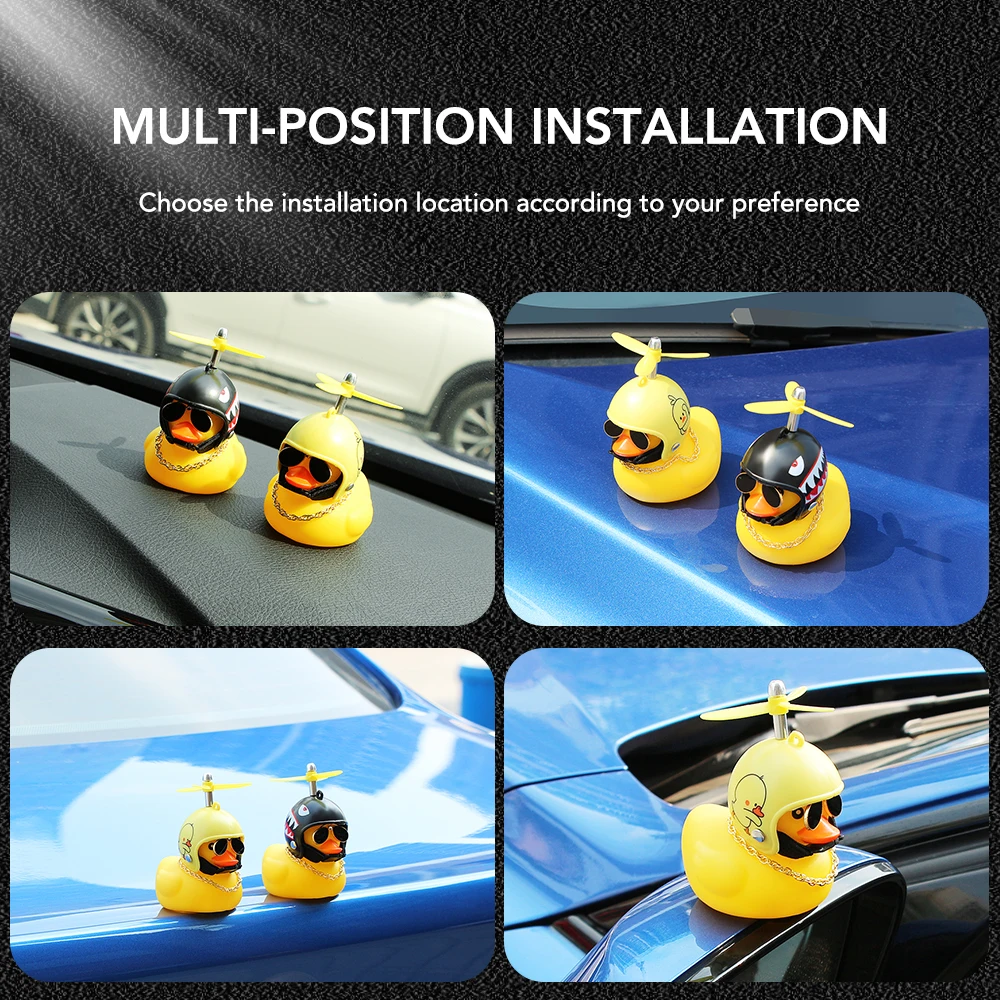 Автомобильная утка с шлемом и сломанным ветром маленькая Желтая для Volkswagen Polo Golf
