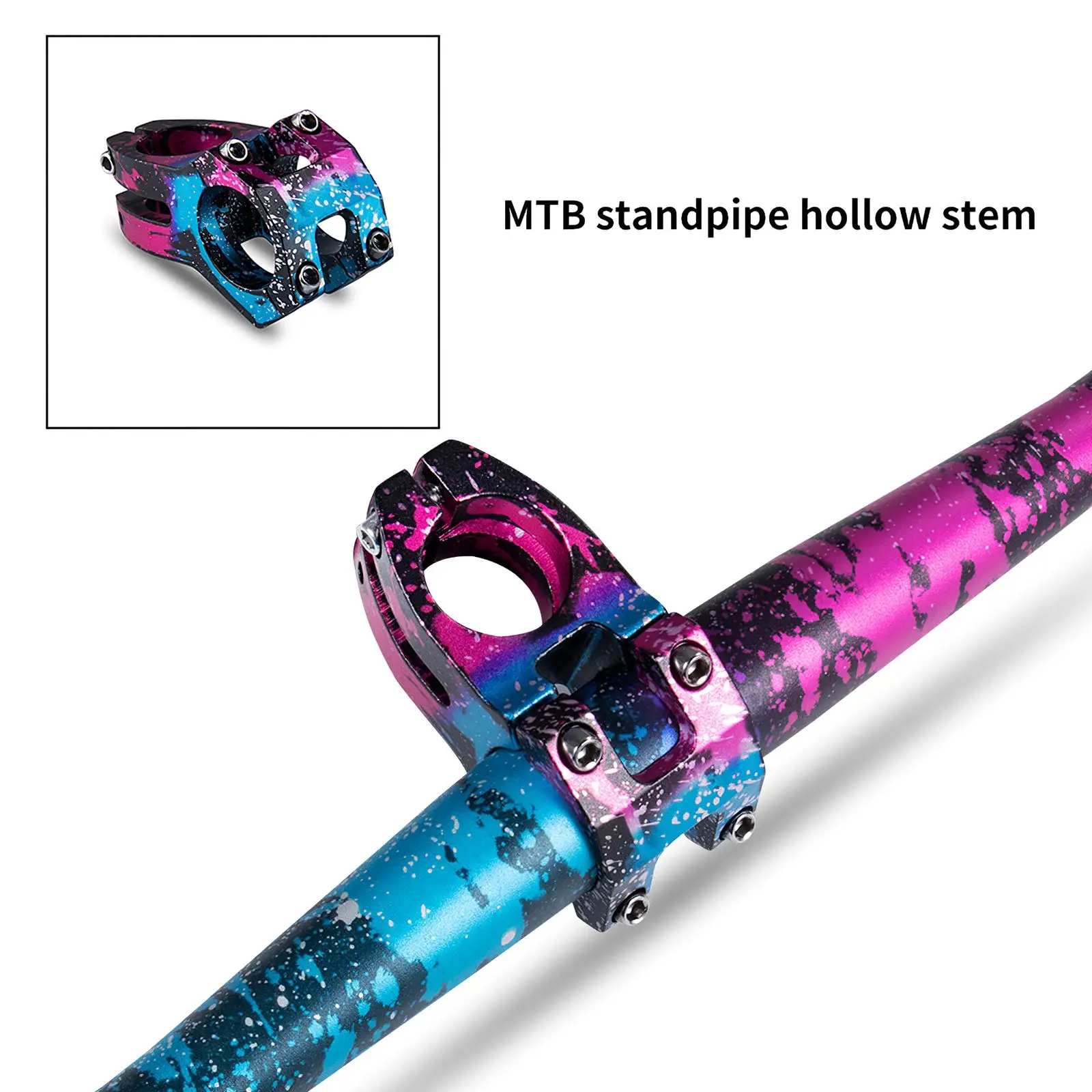 

Bicycle Stem High-Strength Lightweight Bicycle Stem Aluminum Alloy Bike Stem 28.6mm/1.12inch steerer for 31.8mm/1.25inch