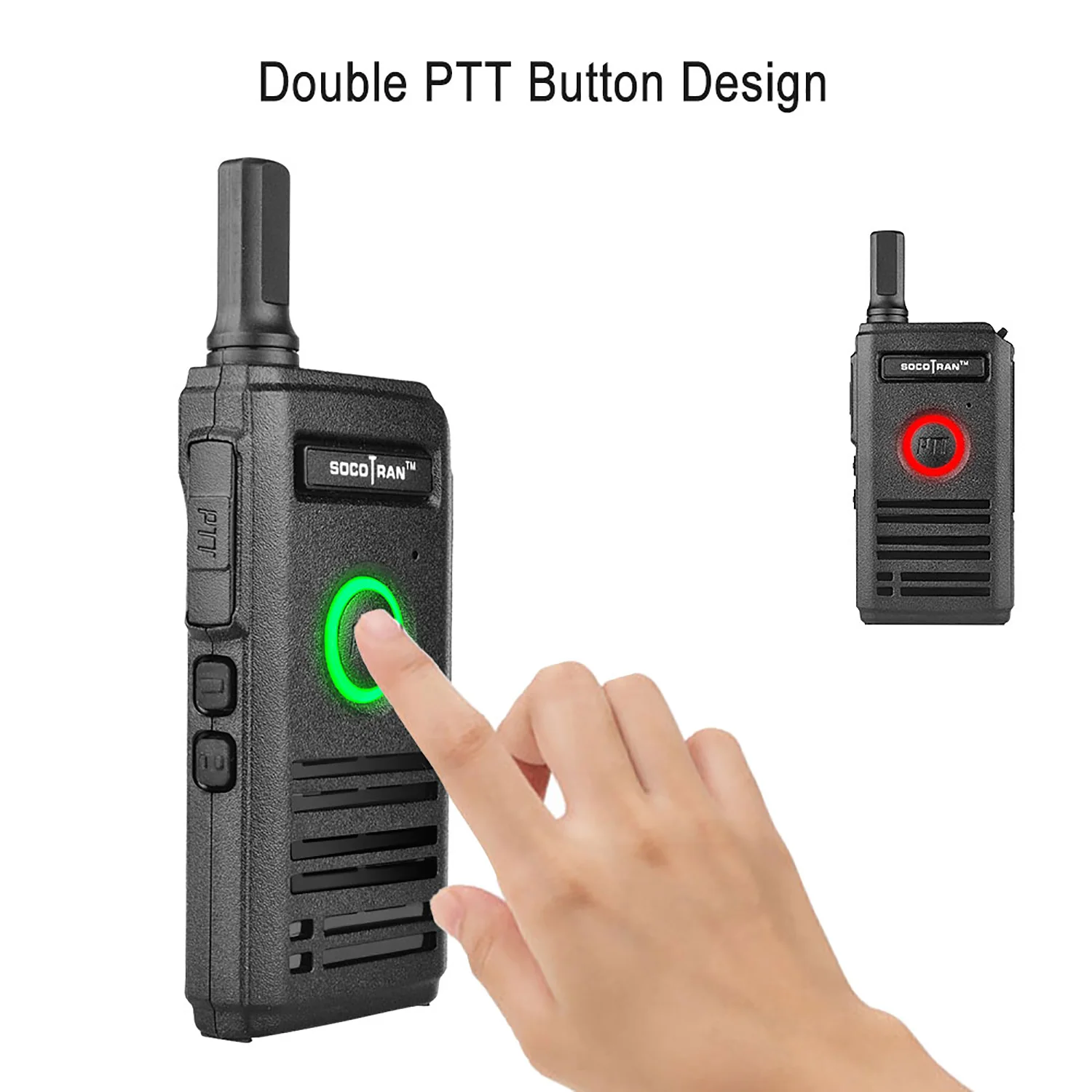 Ультратонкая рация 2 Вт 16 каналов УВЧ перезаряжаемая умная мини-рация