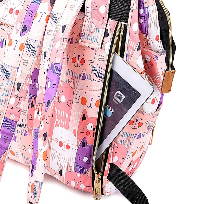 Сумка для детских подгузников модный рюкзак мам многофункциональная