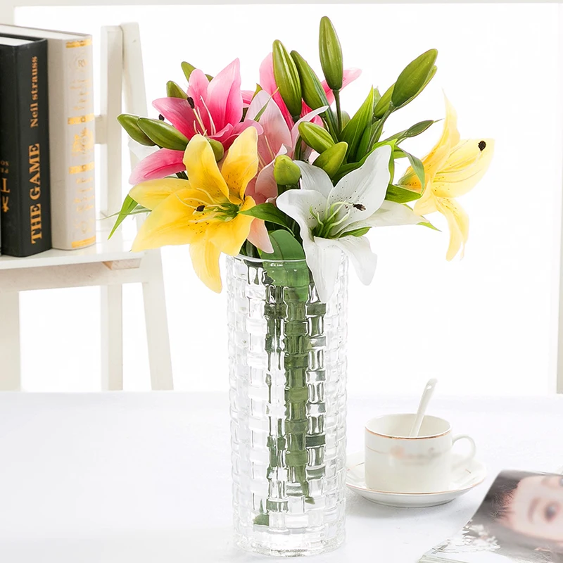 

1Pcs High Quality Real Touch Calla Lily Artificial Fake Flowers Lily Bouquet For Wedding Bouquet Bridal Home Flower Decoration