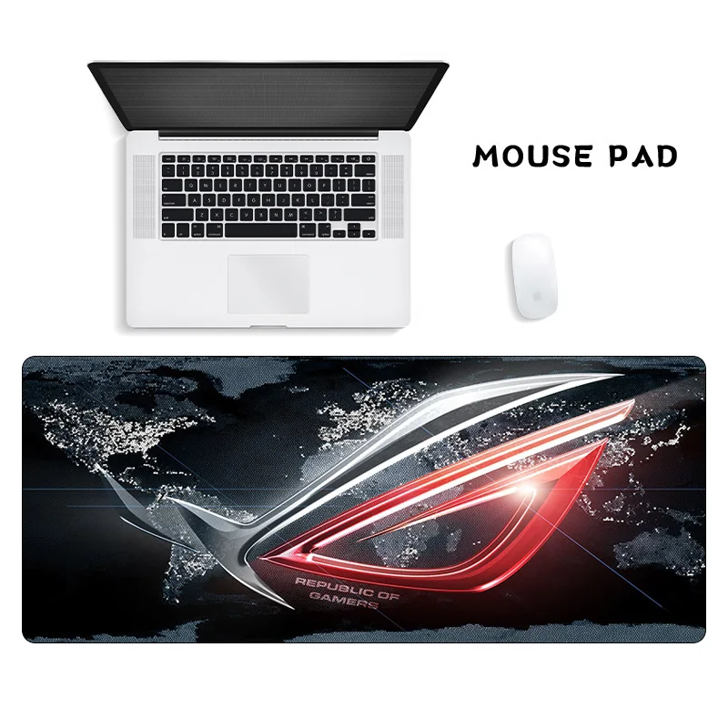 Большой коврик для мыши ASUS Нескользящий Резиновый геймеров игровой ноутбука