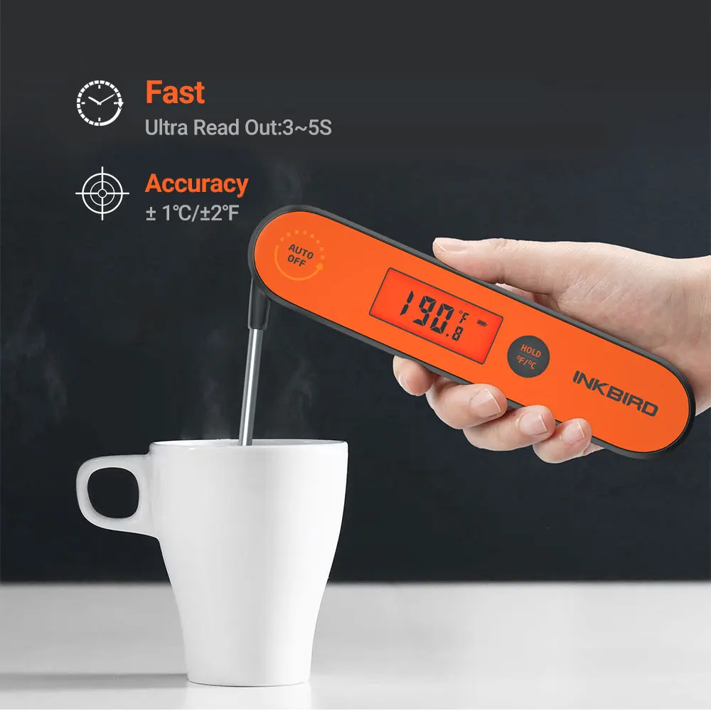 inkbird food thermometer kitchen thermometer digital thermometer instand readout meat thermometer bbq kitchen cooking gadgets free global shipping