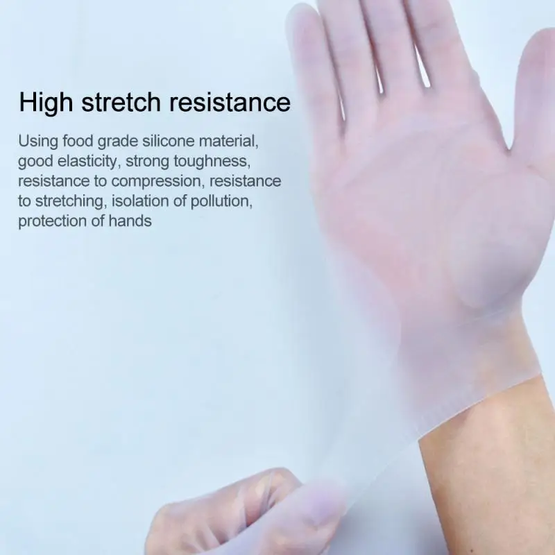 Многоразовые силиконовые перчатки универсальные резиновые для уборки пищи дома