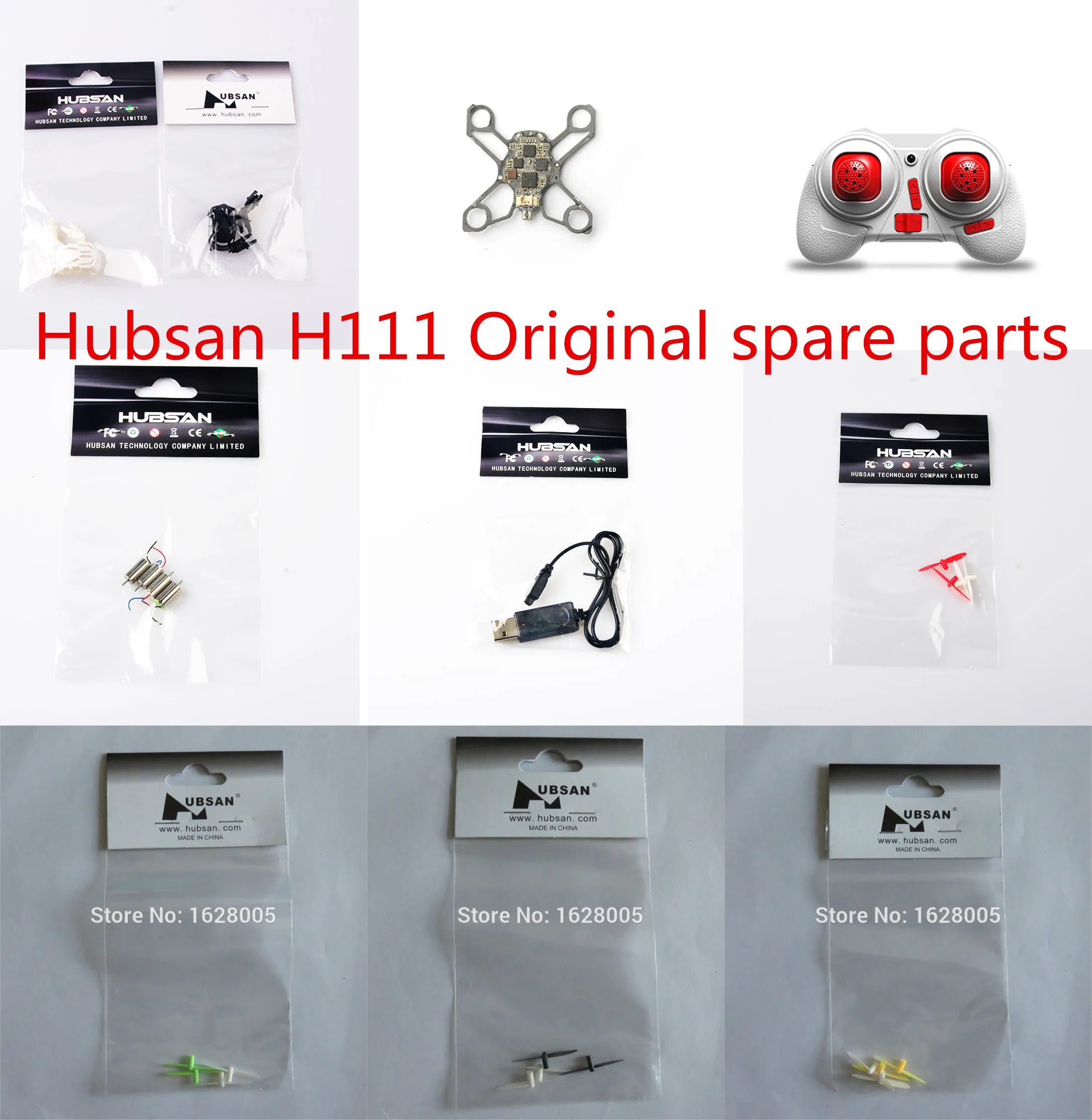 

Hubsan H111 mini Q4 RC drone Spare Parts Original blade motor body shell charger receiver Remote control etc
