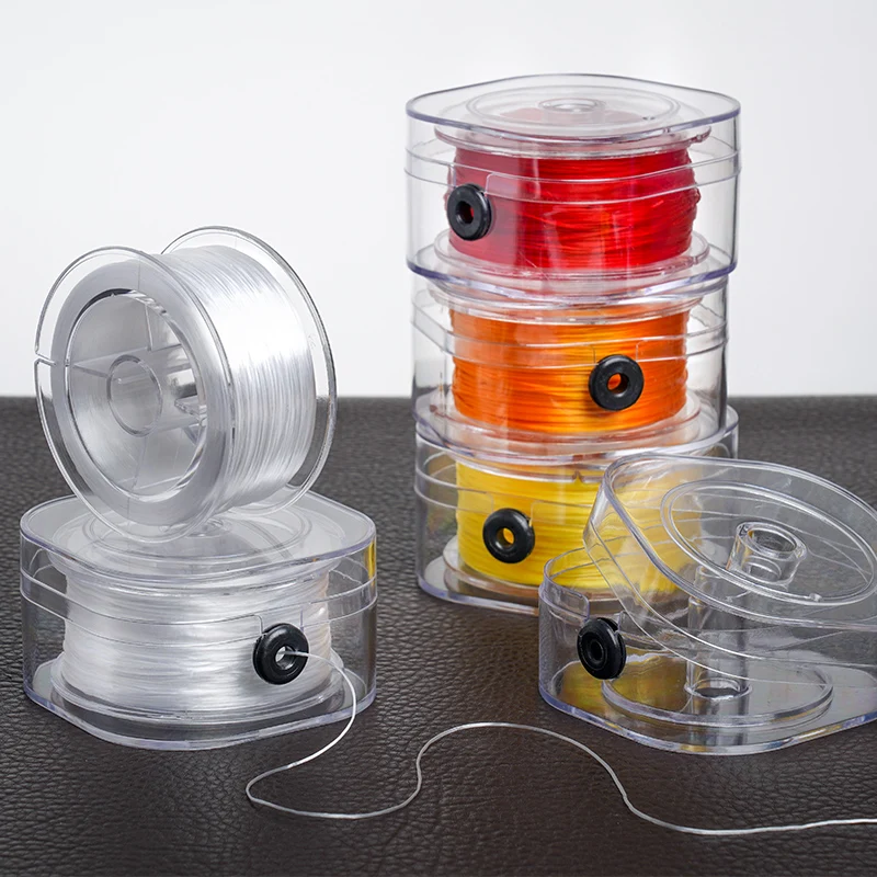 80 метров/рулон 0 8 мм Хрустальный эластичный шнур цветная нить для изготовления