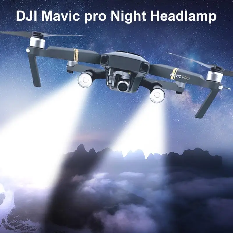 Ночная Светодиодная лампа для DJI Mavic Pro фонарь с фильтром в комплекте