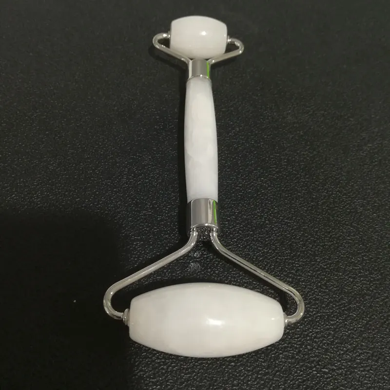 Великолепные белые мраморные массажные ролики натуральные драгоценные камни