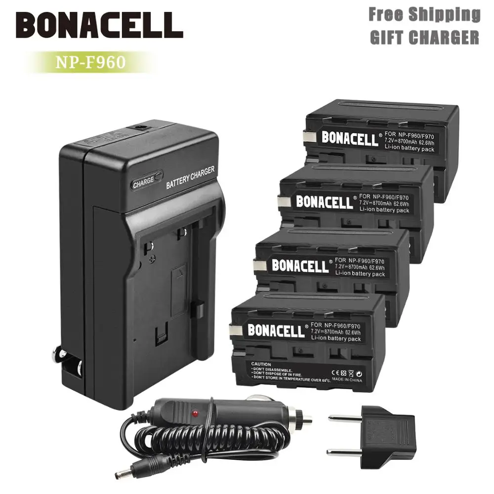 Батарейки и зарядное устройство Bonacell 7 2 в 8700 мАч для Sony|Перезаряжаемые батареи| |