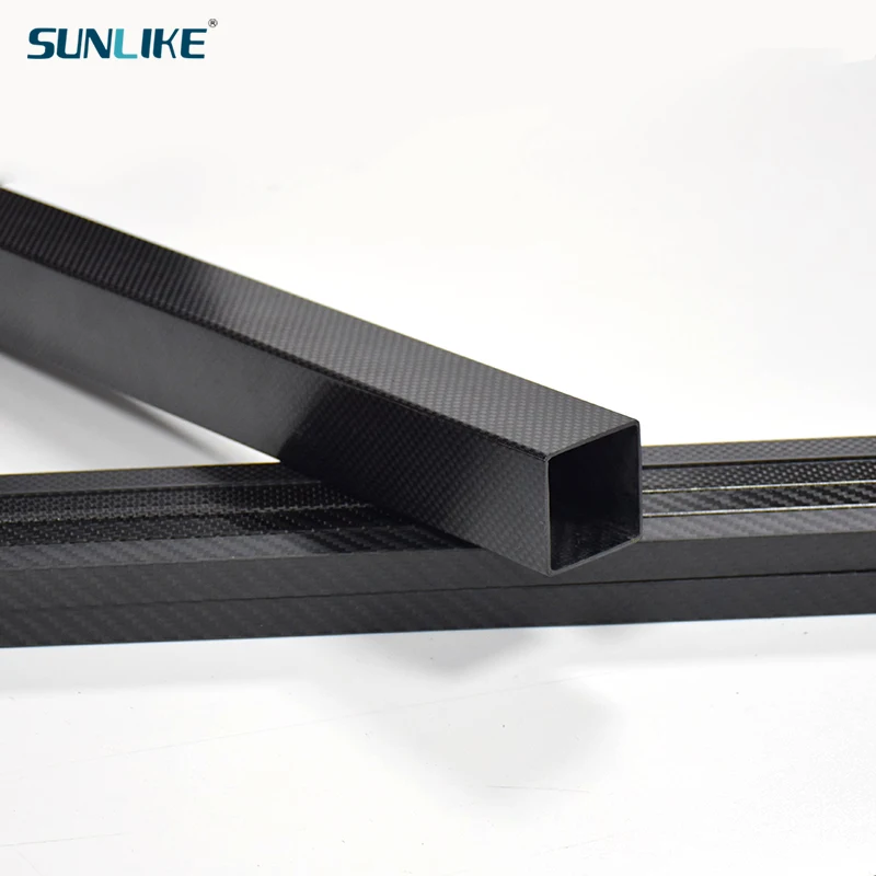 

1 шт. высокопрочная труба из углеродистого волокна 3K из углеродного волокна трубы квадратного сечения с Длина 800 мм и Диаметр 15 мм