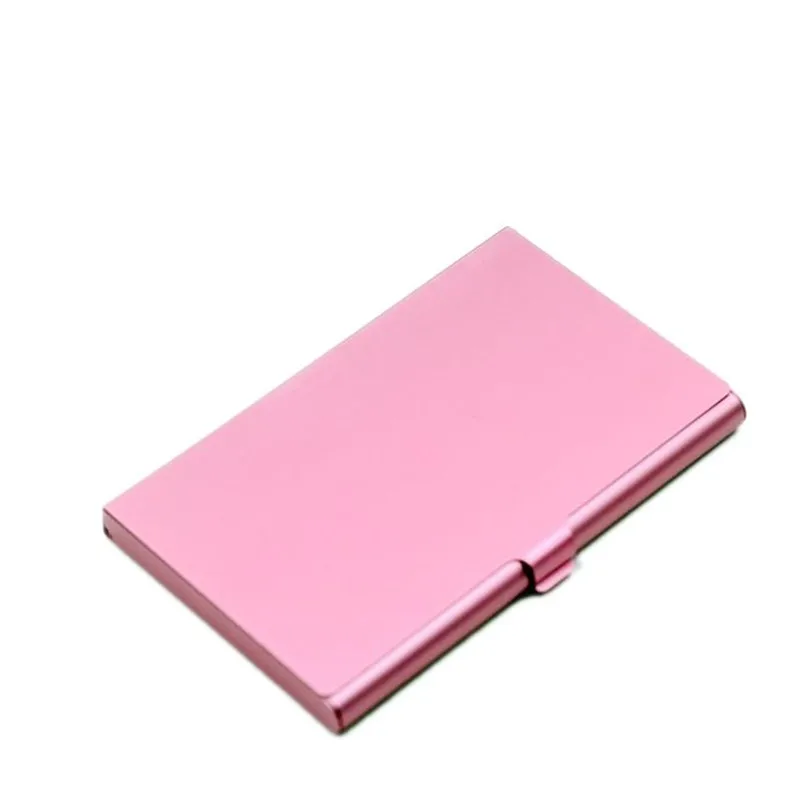 Креативный Повседневный чехол для визиток алюминиевый держатель из нержавеющей