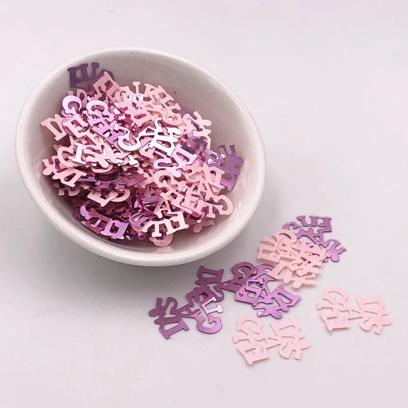 

10g Pram Balloon Feeding-Bottle Letter Sequins DIY Christmas Decoration Paillettes Garments Sewing Craft Lentejuelas Accessories
