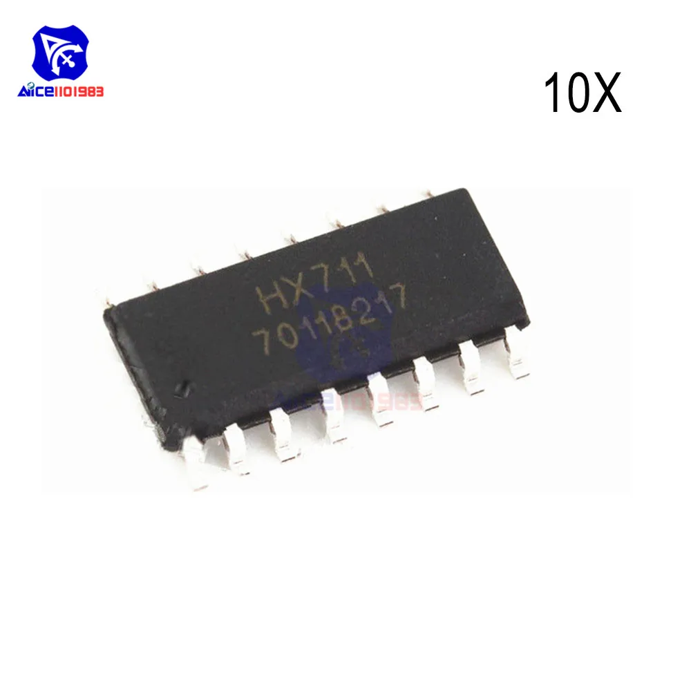 Diymore 10 шт./лот IC чипы HX711 SOP-16 датчик взвешивания интегральная схема SMD Оригинал |