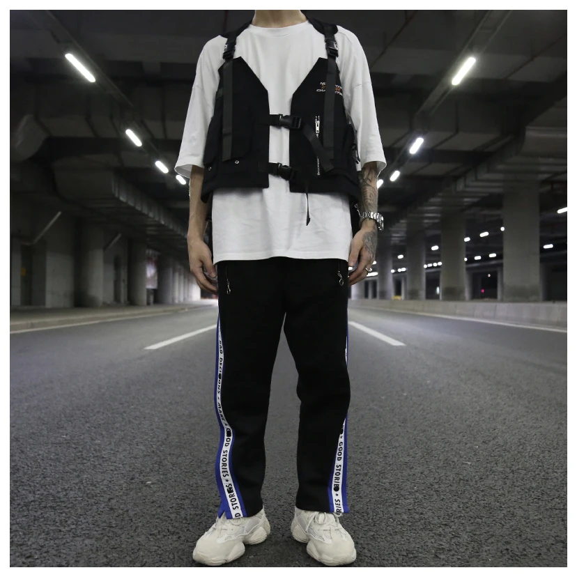 Мужская тактическая жилетка с несколькими карманами Черный Многофункциональный