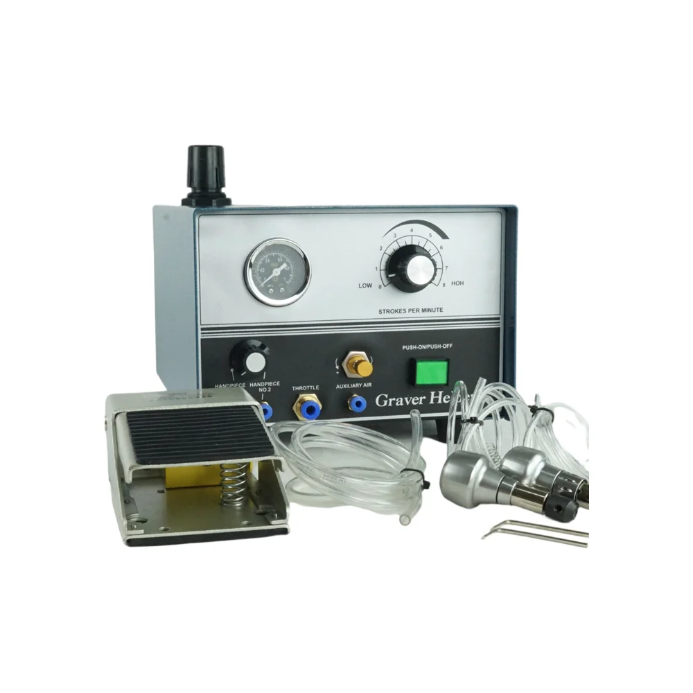 Пневматическая гравировальная машина Gaver Helper Jewelry Engraver рабочая рукоятка Металлообрабатывающее оборудование 220 В включено.