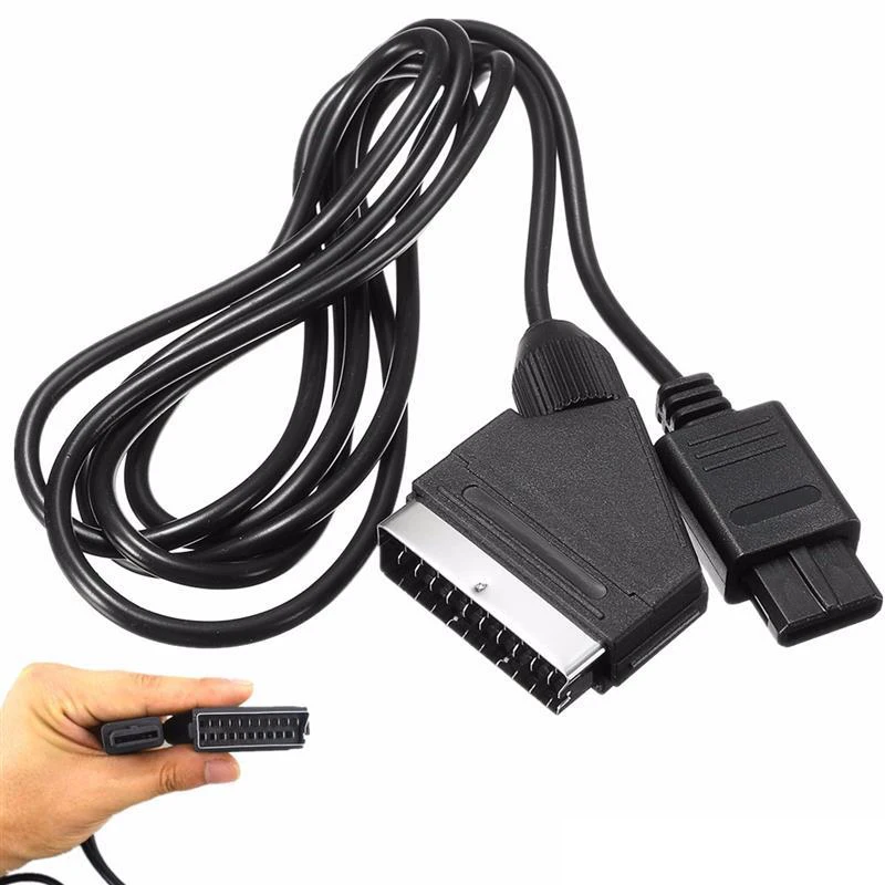 1 8 м RGB Scart AV кабель для Super Famicom SNES N64 Gamecube NGC аудио видеокабели шнур свинцовый