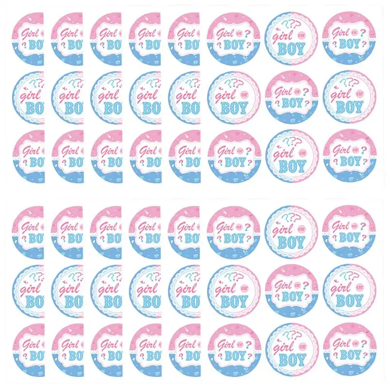 

Gender Reveal Party Gift Bags and Stickers Party Paper Bags Decals Party Supply