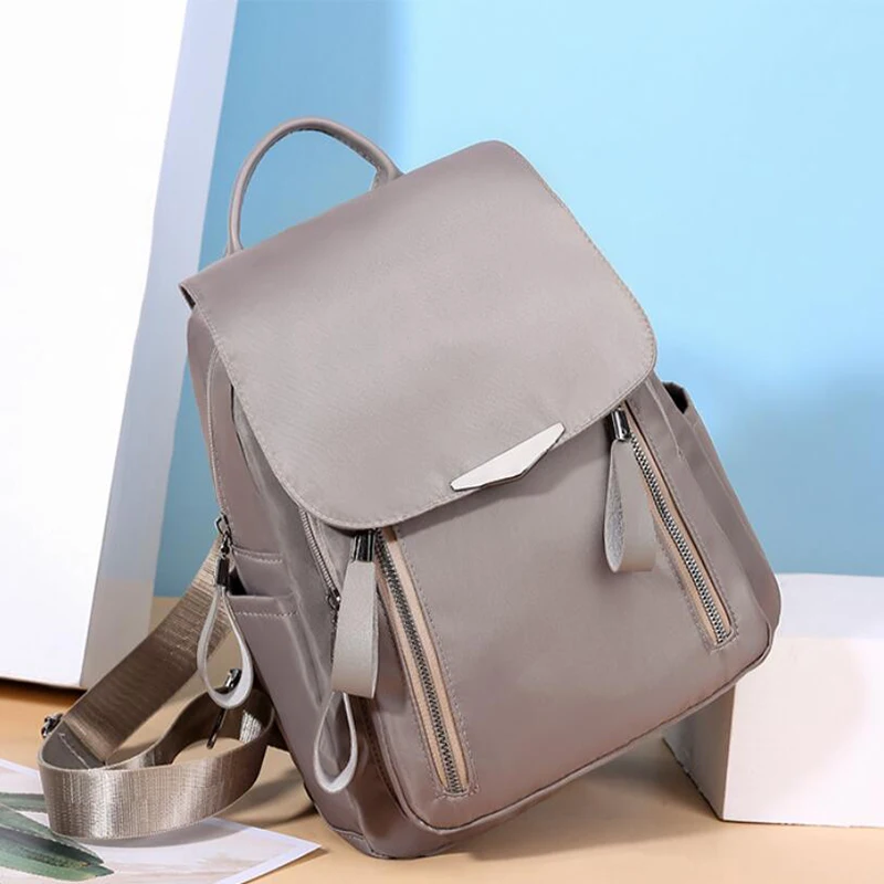 

Женский рюкзак, повседневный дорожный рюкзак, школьные сумки на плечо для девочек-подростков, сумка на молнии из ткани Оксфорд