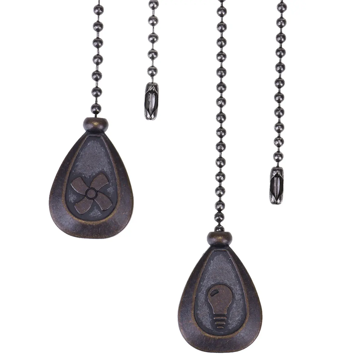 4 античные бронзовые потолочные вентиляторы выдвижные цепи в стиле ретро