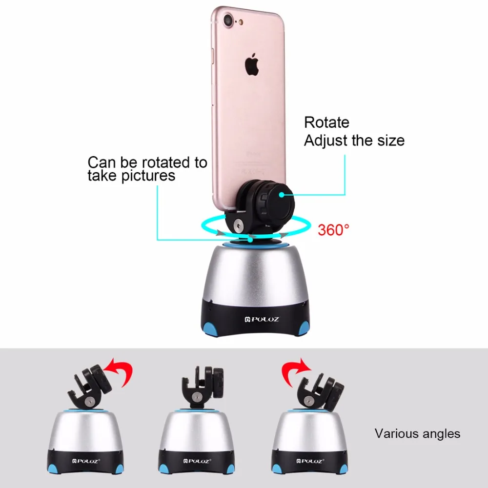 PULUZ электронная панорамная головка штатива с вращением на 360 градусов пультом