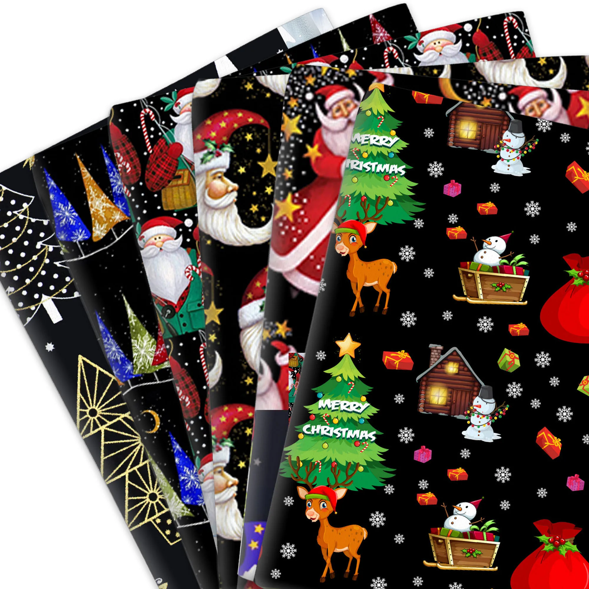 100% или Полиэстеровая хлопчатобумажная ткань на тему Рождества печатная ручной