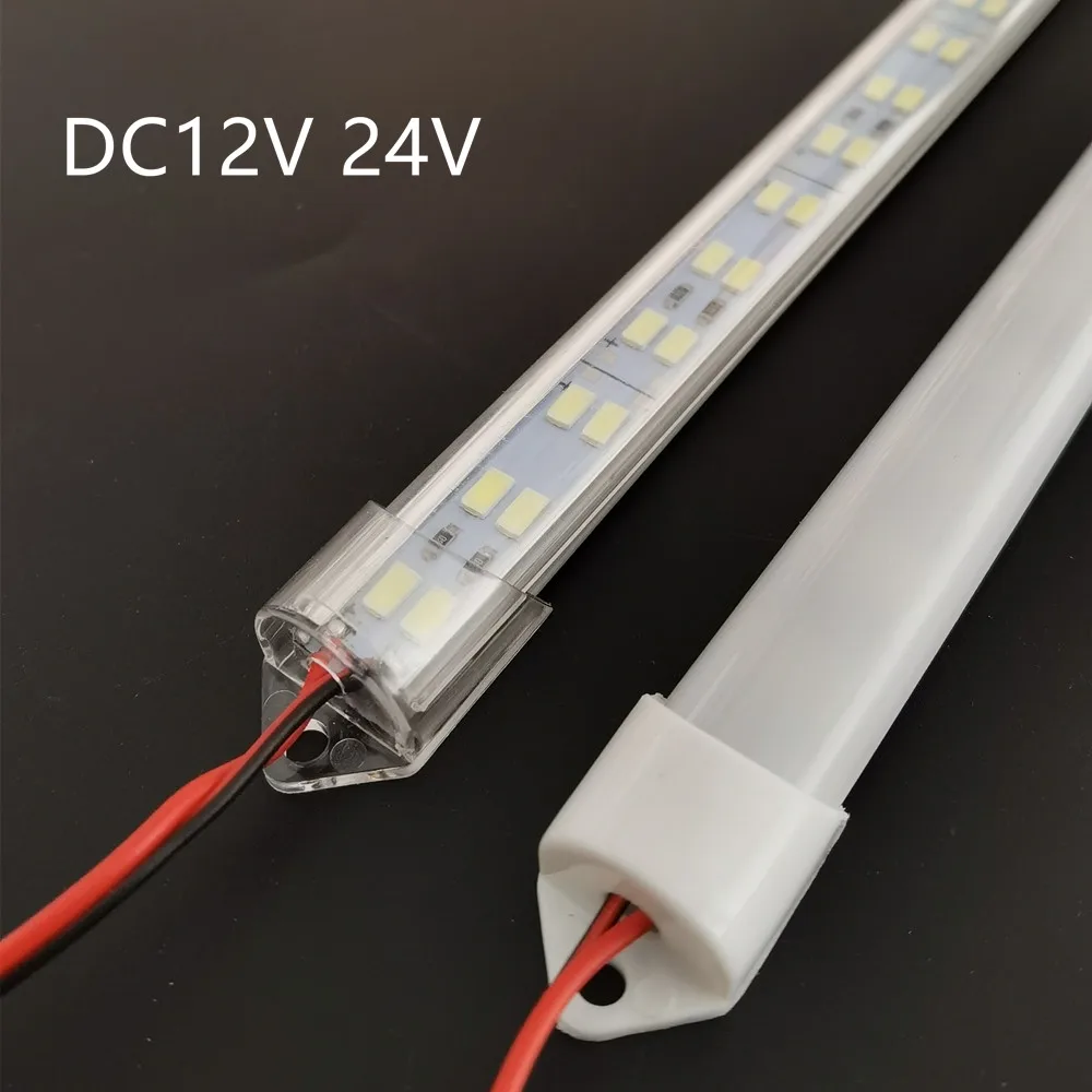 12 В/24 В 48 светодиодная световая полоса жесткая трубка барная лампа IP65