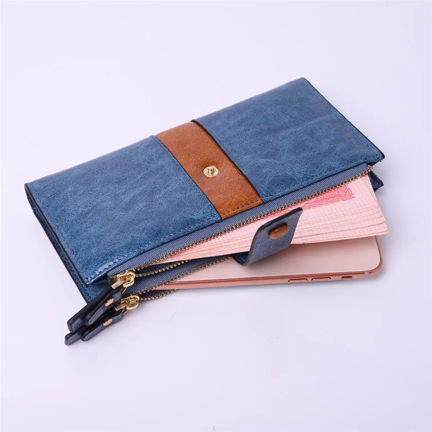 Женский кошелек с несколькими отделениями для карт роскошный винтажный ручной