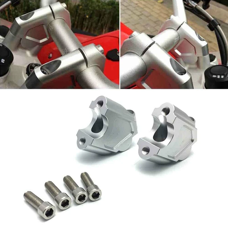 

Motorcycle Handlebar Riser Handle Bar Mount Clamp Adapter For-BMW F700GS F650GS F 700 600 GS 2013-2018