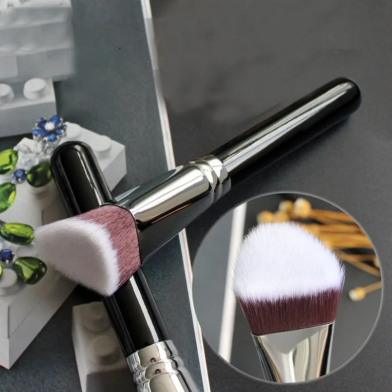 10 шт. кисть для основы Макияж Черная треугольная головка Контурные Румяна Кисти