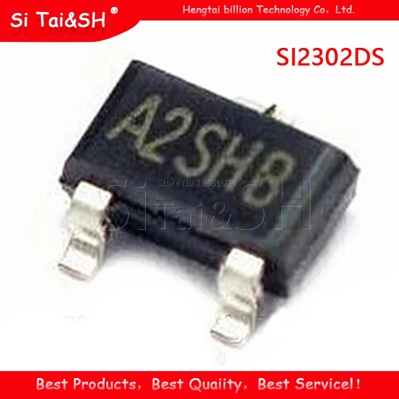 SOT-23 A2 SI2302 A2SHB 2302 100 шт./лот MOSFET 20 в 2.5A SOT23 A2SH8 SI2302DS | Электронные компоненты и
