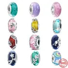 Бусина-шарм Женская из серебра 925 пробы с муранским стеклом