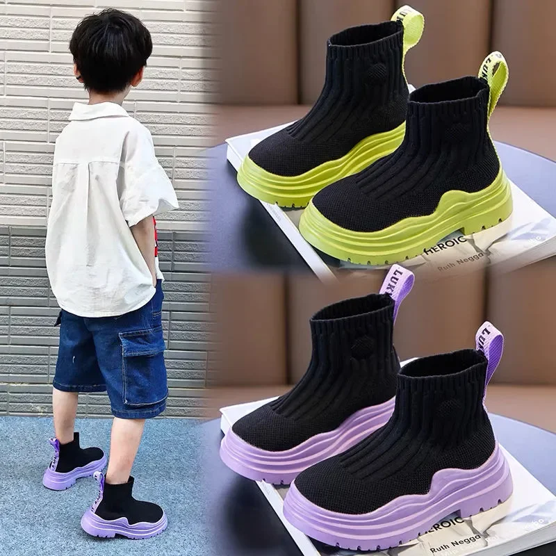 Autumn Winter Kids Sneakers Children Casual Shoes Slip-on Breathable Kids Socks Shoes Non-slip Snow Boots Boys Girls Sport Shoes 3 Autumn Winter Kids Sneakers Children Casual Shoes Slip-on Breathable Kids Socks Shoes Non-slip Snow Boots Boys Girls Sport Shoes 3