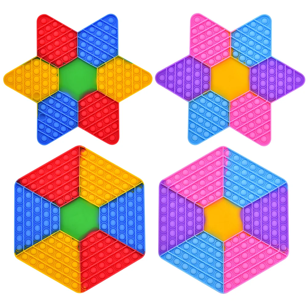 

Checkerboard Silicone Fidget Reliver Stress Toy Rainbow Push Bubble Antistress Toys Adults & Children Sensory Toys to Relieve