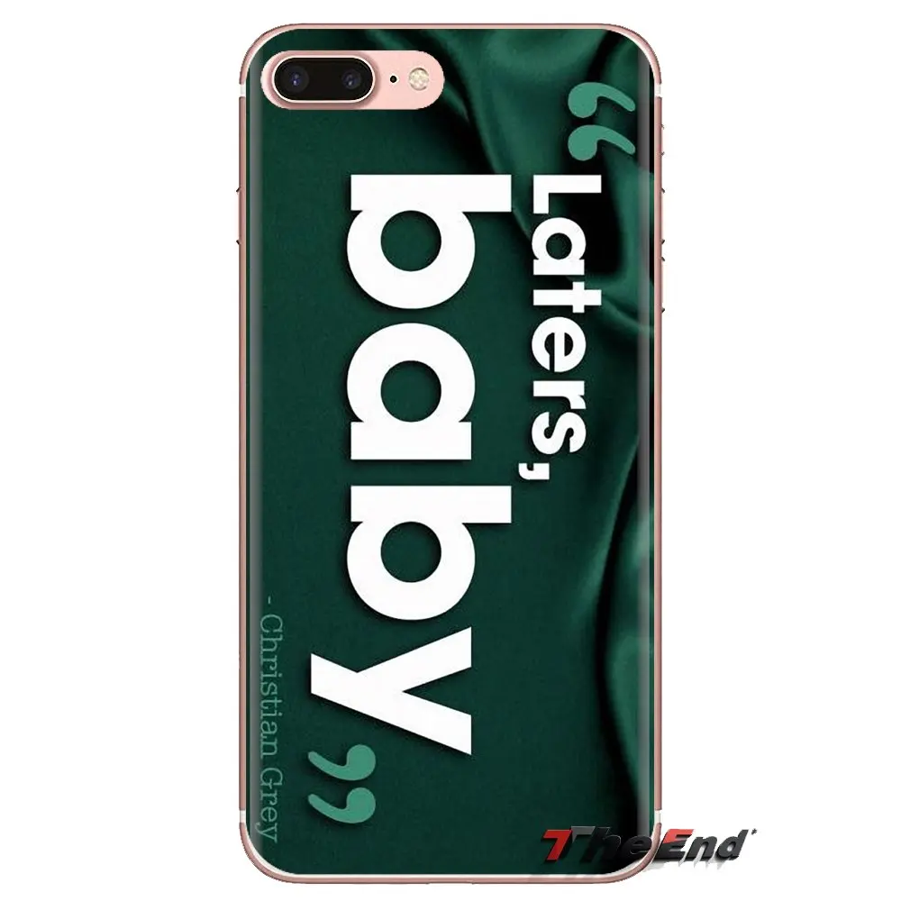 Fifty Shades of Grey Quotes Laters For Xiaomi Redmi 4A S2 Note 3 3S 4 4X 5 Plus 6 7 6A Pro Pocophone F1 Silicone Phone Skin Case |