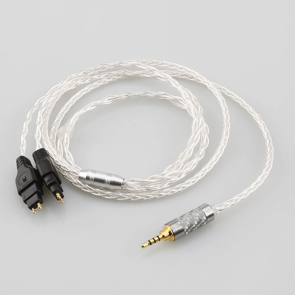 hifi 2 5mm trrs balanced male silver plated cord 2 5mm balanced cable for sennheiser hd580 hd600 hd650 hdxxx hd660s hd58x hd6xx free global shipping