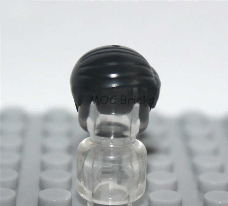1011A 10 шт./лот кубики Moc DIY фигурки части мужские волосы Мини Аксессуары для кукол развивающие строительные блоки игрушки для детей рождественские подарки - Цвет: 1011A