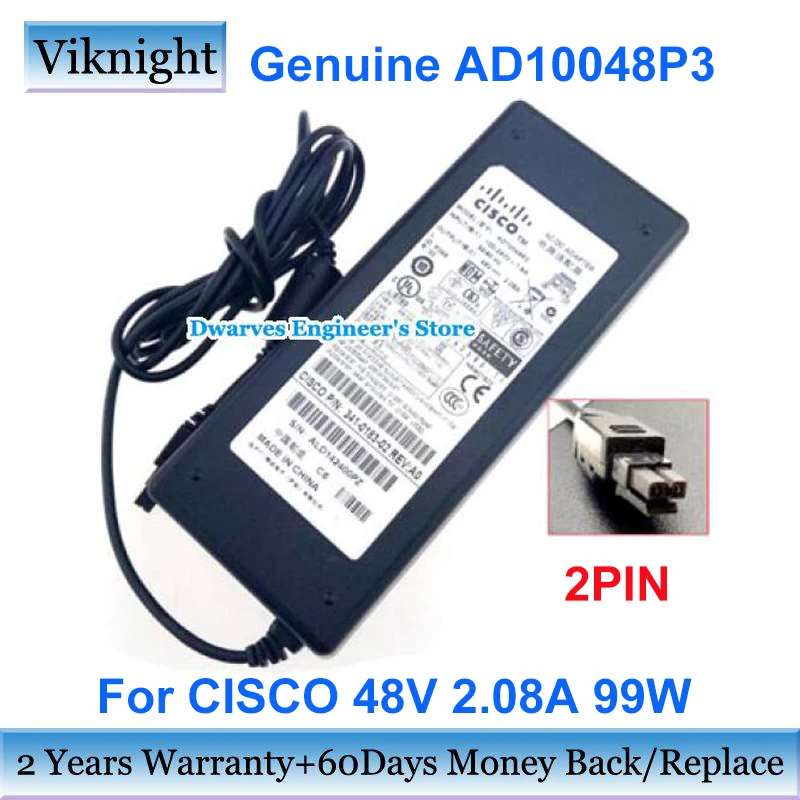 Ad10048p3 Ac Power Supply Adapter 48v 2.08a Charger For Cisc