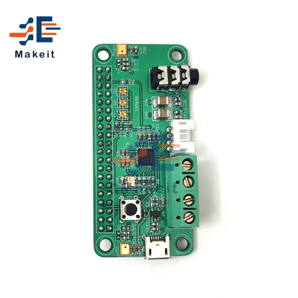 WM8960 аудио модуль декодирования Hi-Fi Звуковая карта для Raspberry Pi стерео запись I2S