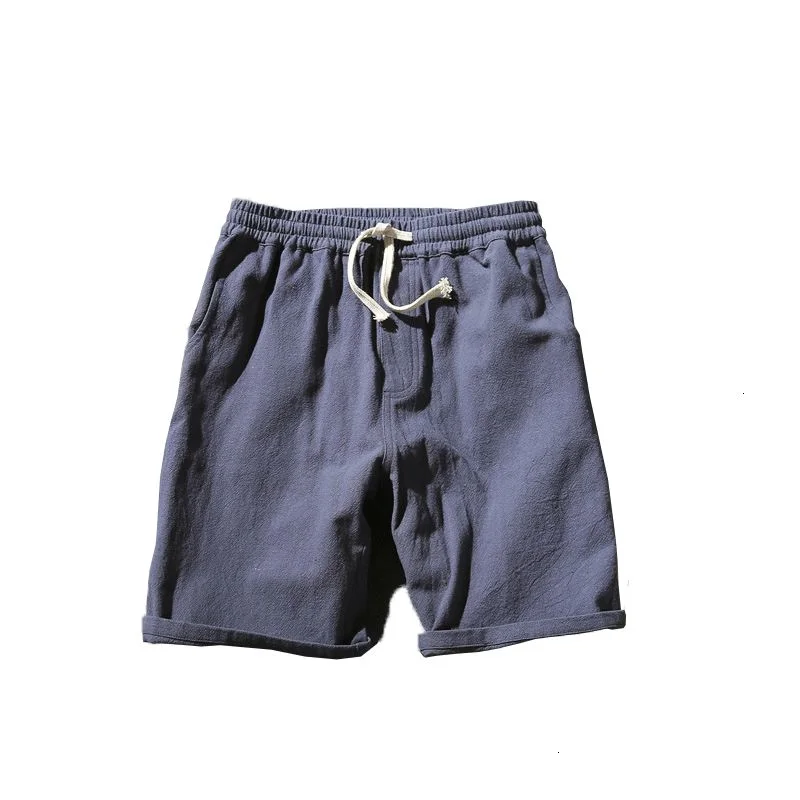 

2021 New Cotton Shorts Men's Beach Casual Shorts Loose Basic Pocket Shorts for Men