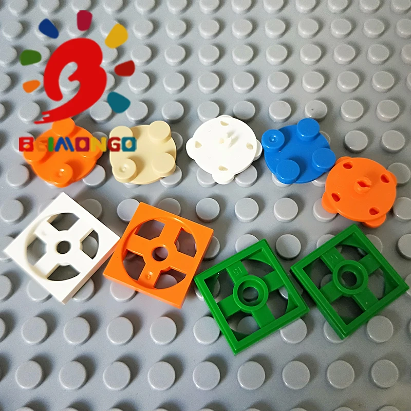 Бесплатная доставка! Строительные блоки BEIMONGO MOC поворотный элемент * 2x2